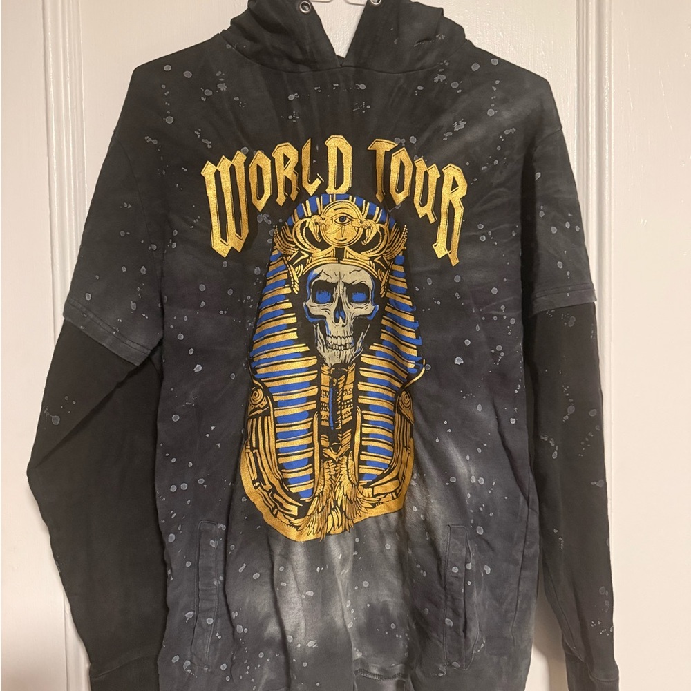 Reason/Dollskill Graphic Black Pullover Hoodie Sweater